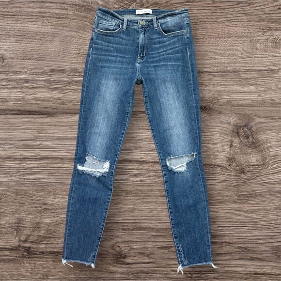Flying Monkey Ripped Skinny Jeans Women’s Size 27 Pre-Owned Distressed - Picture 1 of 5